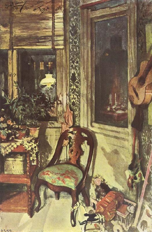 Carl Larsson Toy Corner in the Goteborg Flat china oil painting image